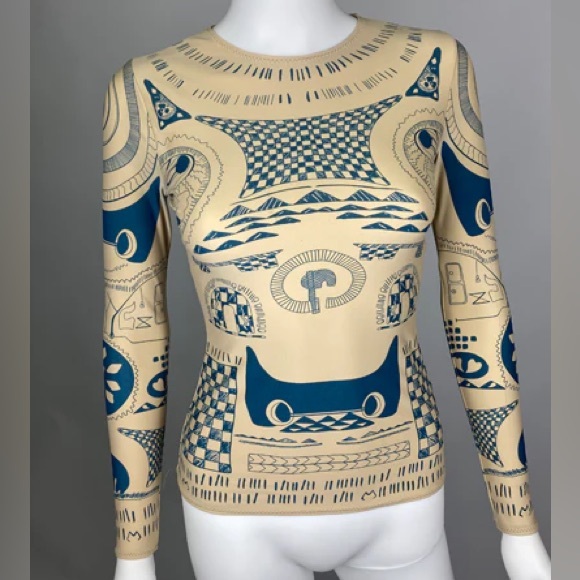 Maison Martin Margiela for H&M Tops - Margiela for H&M Tattoo Pattern Long Sleeve Top